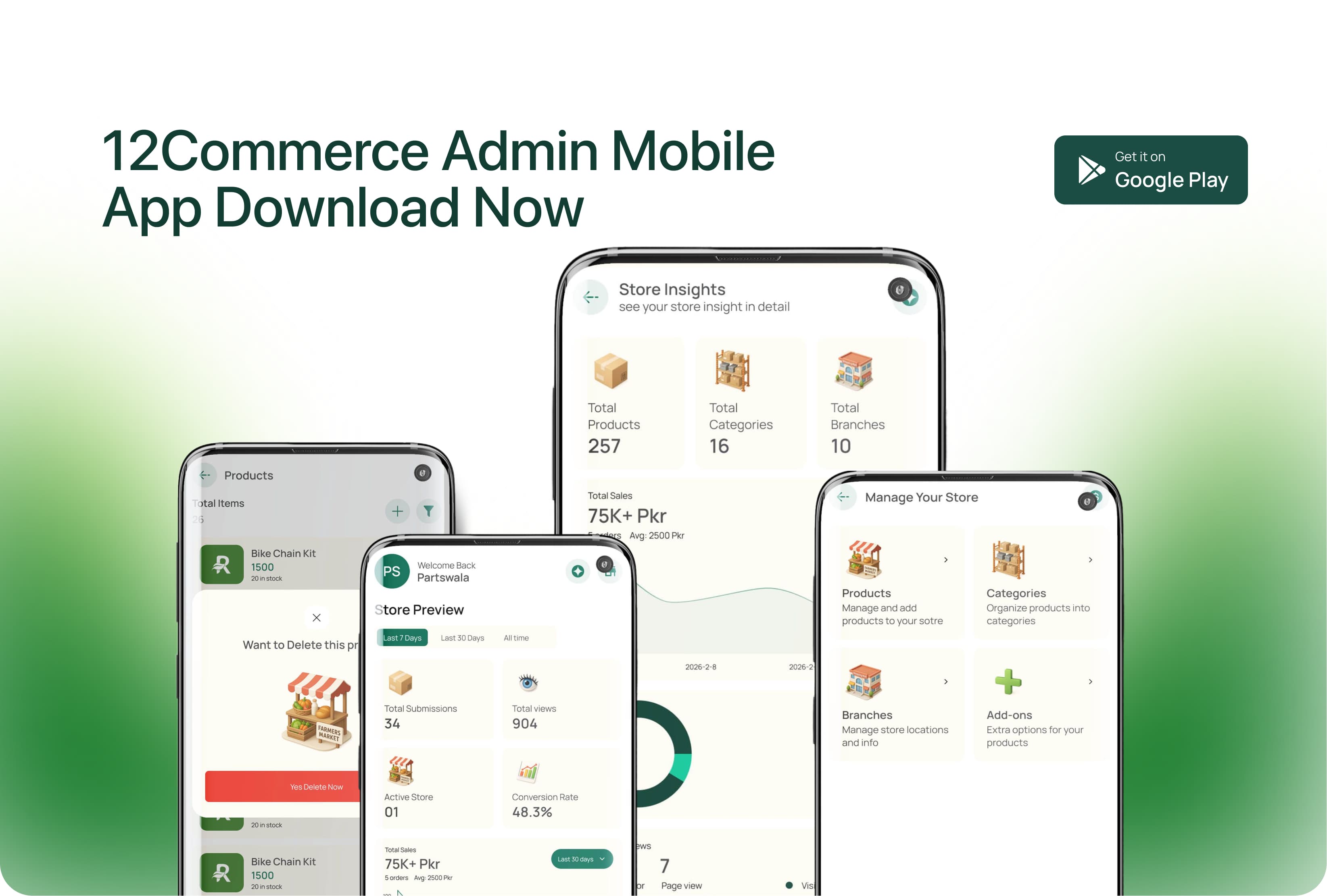 12Commerce admin mobile app